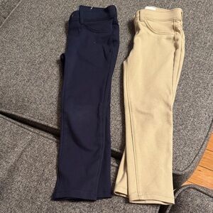 Khaki and Navy chino pants